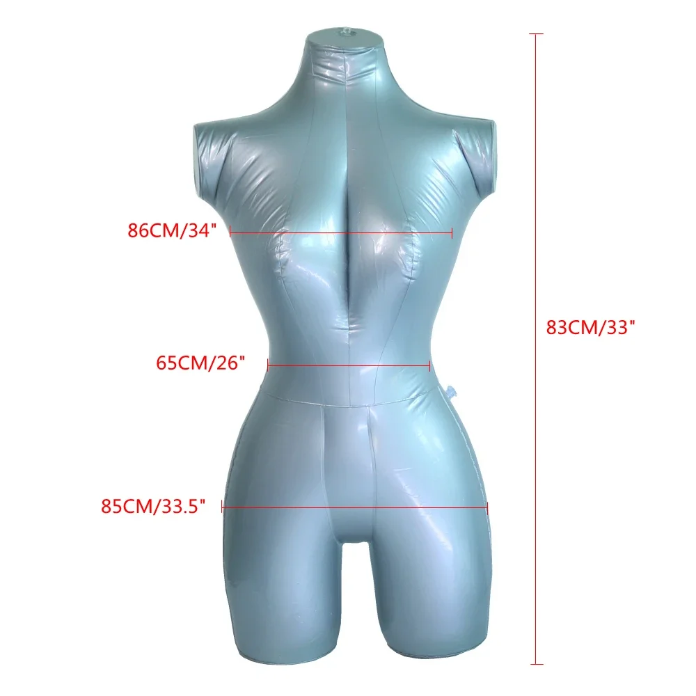 Dress Form Mannequin - Manequim feminino inflável de torso feminino,