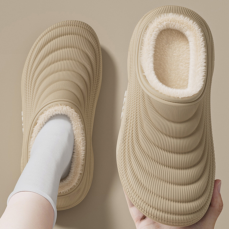 Sewing House - Casa fuzzy chinelo feminino fofo inverno
