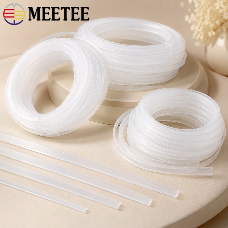 Textile Sewing Support - Fita Plástica Transparente de 20M (4-12mm)