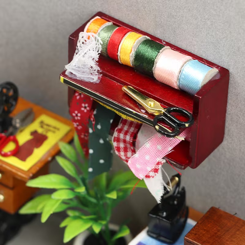 Sewing Factory - Caixa de Costura Miniatura para Casa