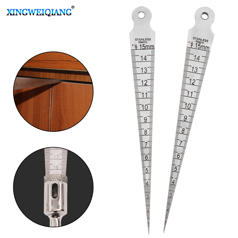 Seam Gauge Metal - 1pc medidor cônico speler 1-15mm ferramenta