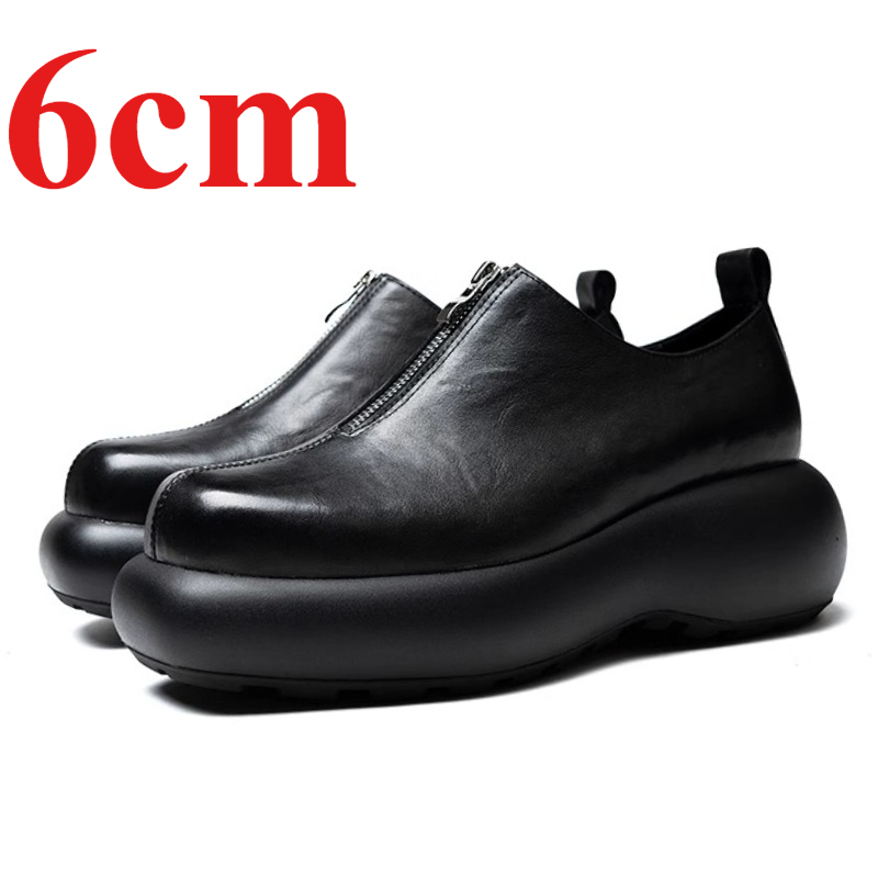 Sewing Front Zipper - Derby sapatos para homens sapatos de