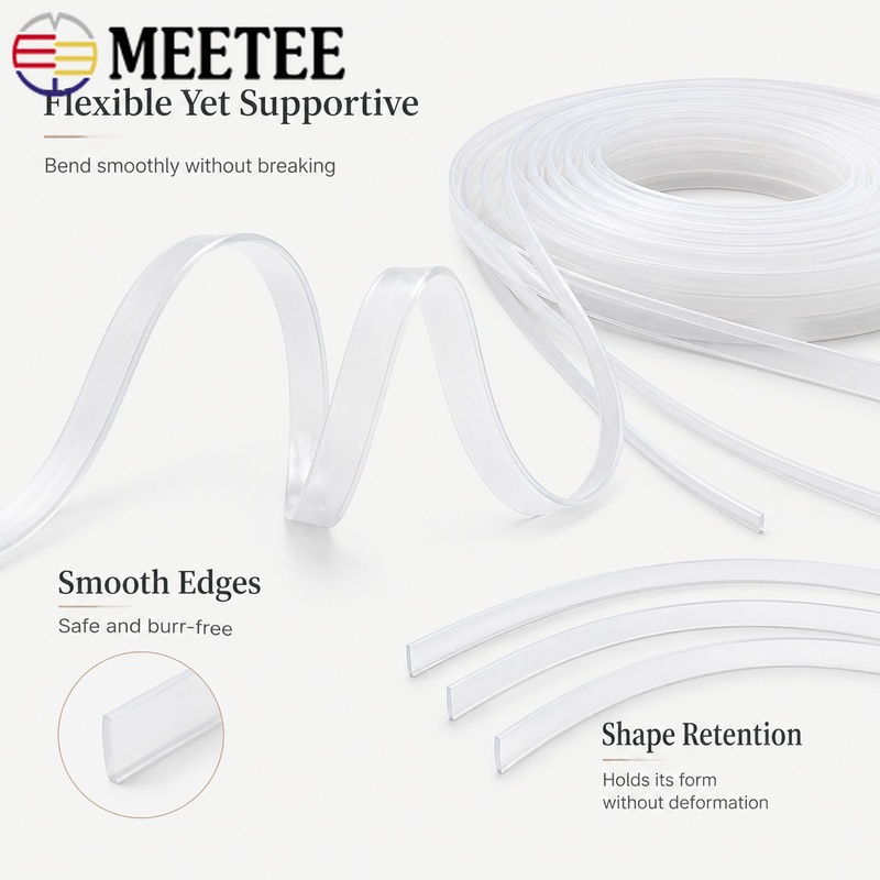 Textile Sewing Support - Fita de Plástico Transparente de 5M