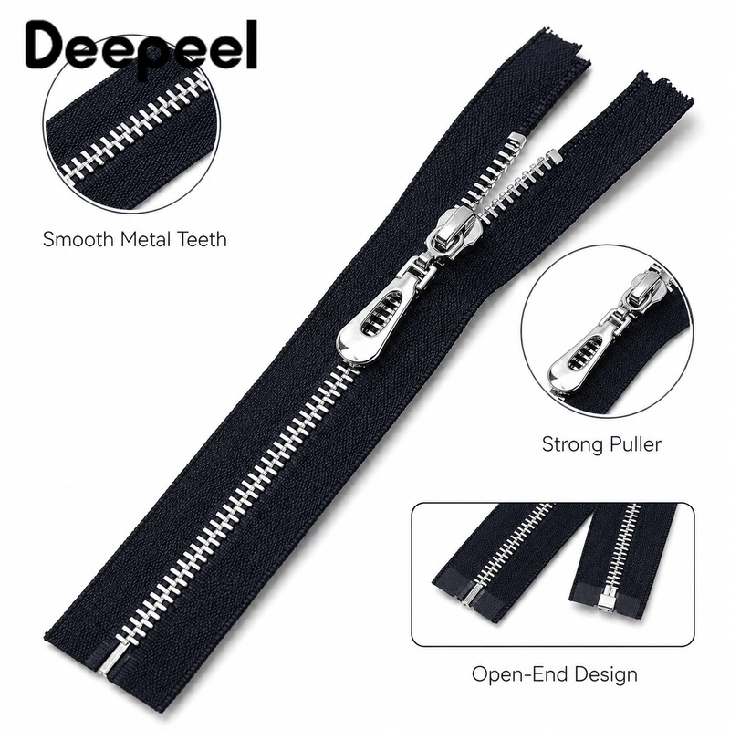 5 Peças 3 #   Zíper de Metal d - Sewing Front Zipper avaliação e preço
