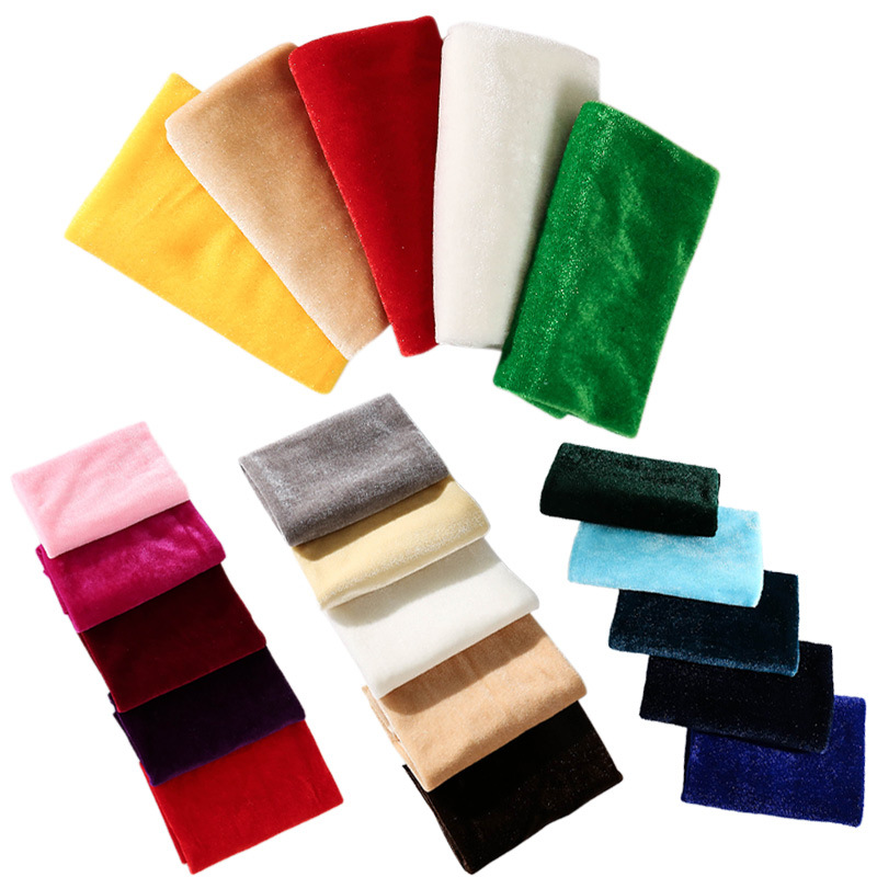 5 pçs 50x50cm cor sólida tecid - Sewing Velvet Fabric avaliação e preço