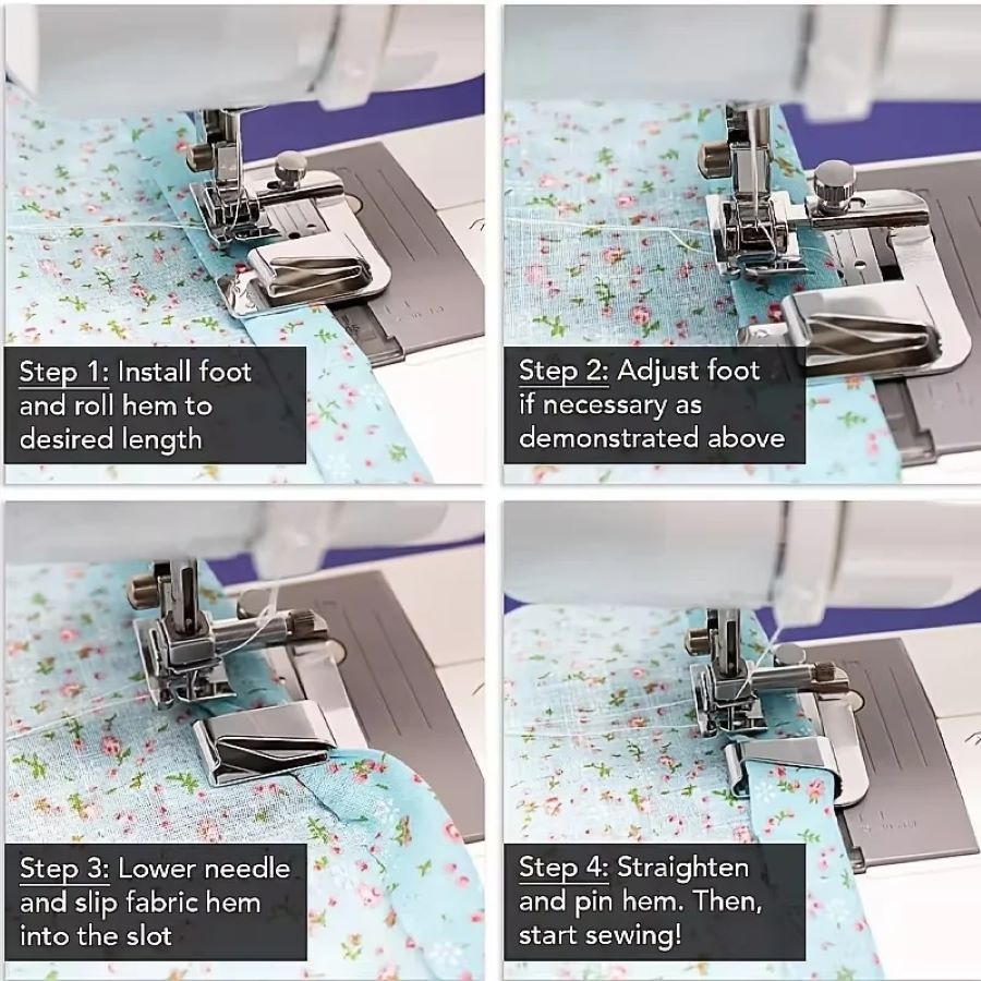 1-3 Peças Calcador de Bainha E - Sewing Factory avaliação e preço
