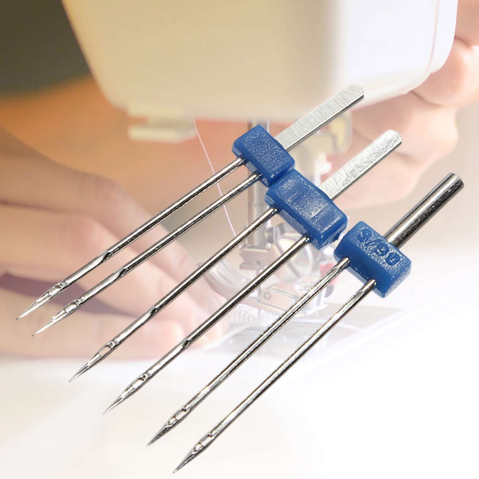 Conjunto de 3 Agulhas Duplas p - Twin Needle Stretch avaliação e preço