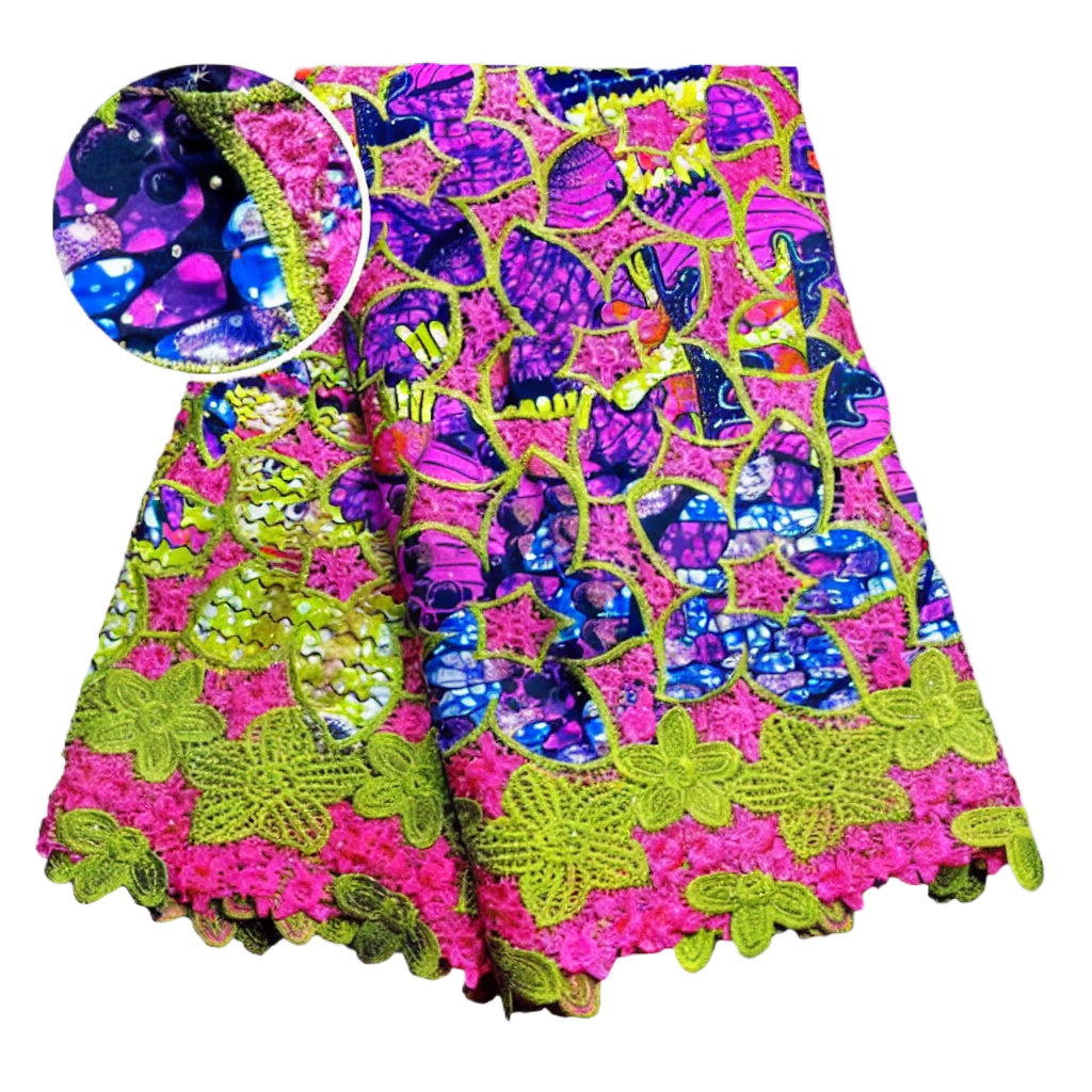Tecido de Renda Africana 100%  - Sewing Batik avaliação e preço