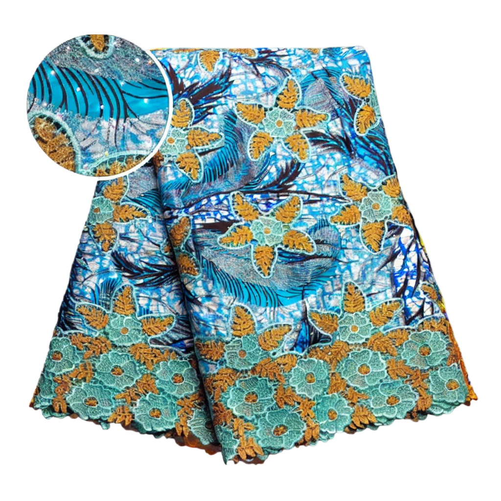 Tecido de Renda Africana 100%  - Sewing Batik avaliação e preço