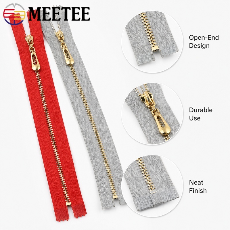 5 Peças 3 #   Zíper de Metal d - Sewing Front Zipper avaliação e preço