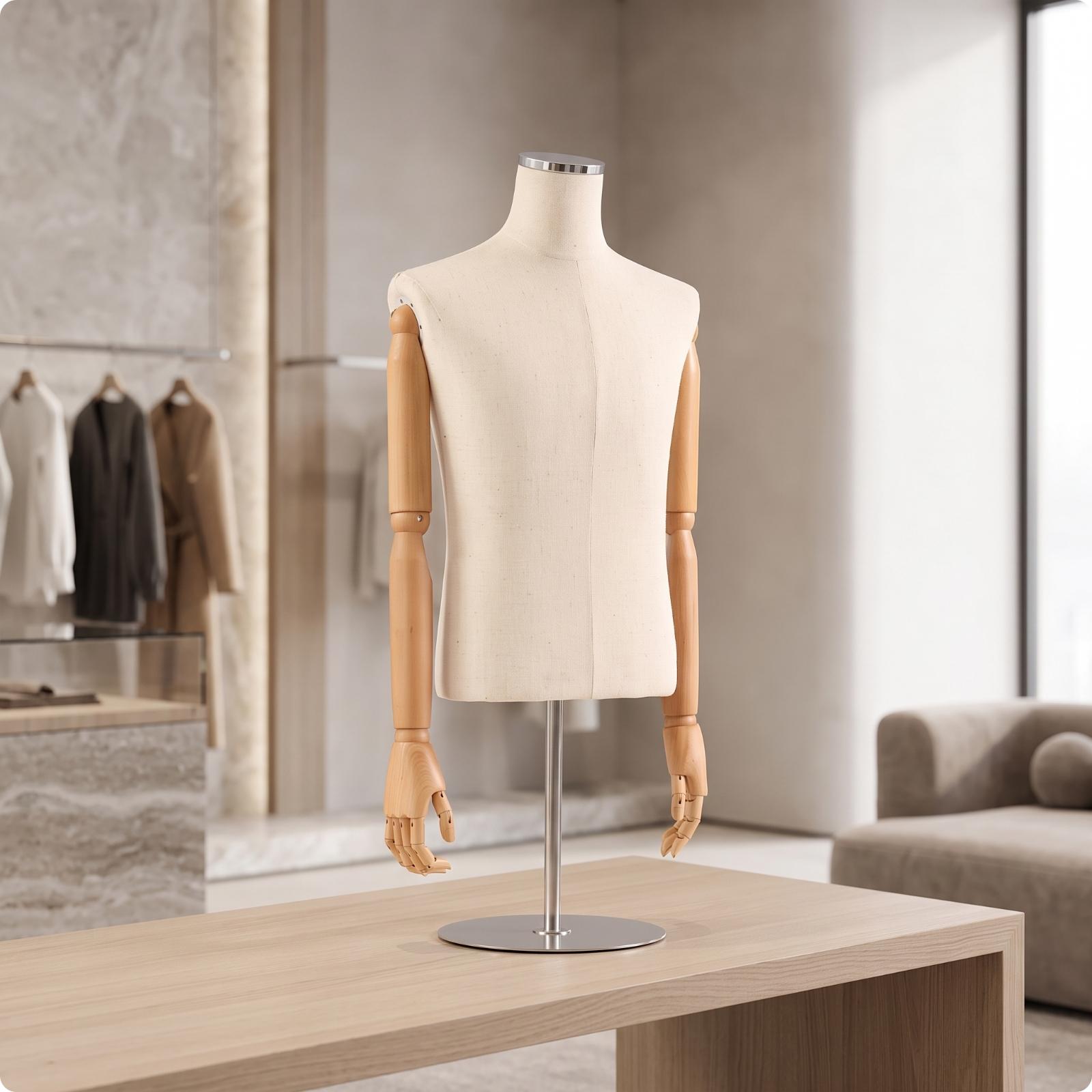 Manequim masculino de meio cor - Dress Form Mannequin avaliação e preço